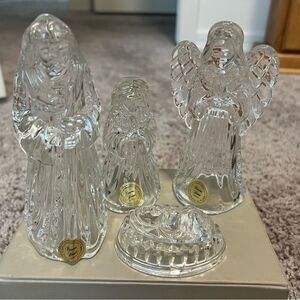 Princess House Crystal Nativity Figures